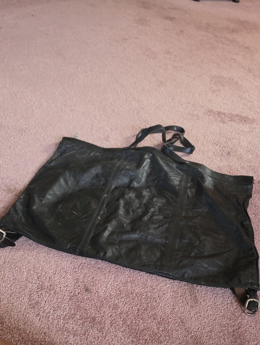 Black Leather Tote Bag - Classic Everyday Carry